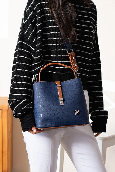 Just Polo Women's Long Cross Strap 3 Compartment Shoulder & Hand Bag