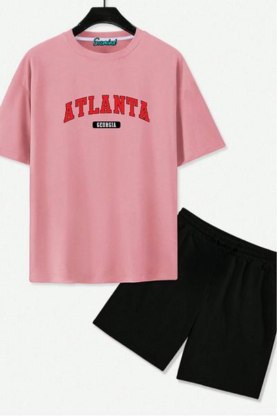 SevMode Σετ μπλουζάκι με στάμπα Atlanta Ga Unisex