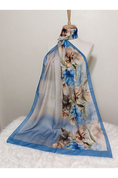 istanbul prensesleri Patterned Soft Cotton Shawl Flower Model