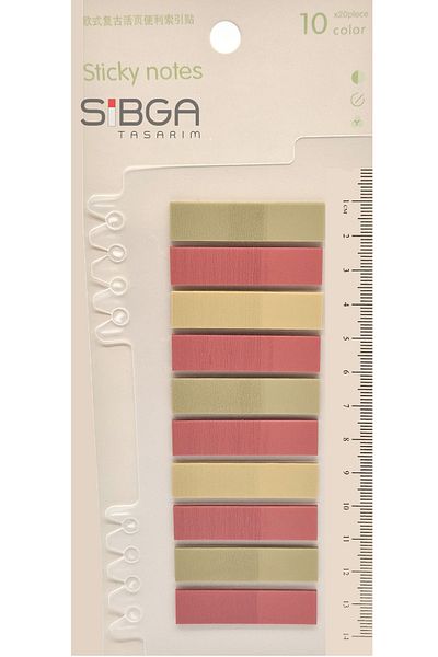 sibga tasarım Transparent Color Postit Post-It Post It. Book Marker Bookmark Postit Sticker Note Paper 200 Sheets