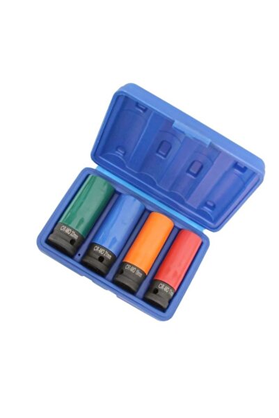 Metal Needs Set 4 Tubulare de Impact 1/2", cu protectie pentru jante de aliaj 17mm, 19mm, 21mm, 22mm