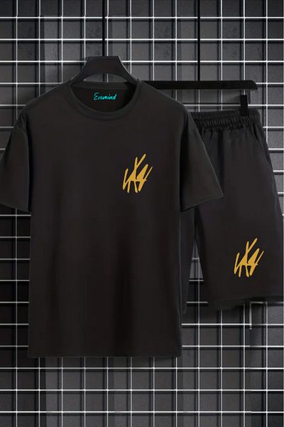 SevMode Σετ μπλουζάκι με στάμπα Unisex σορτς