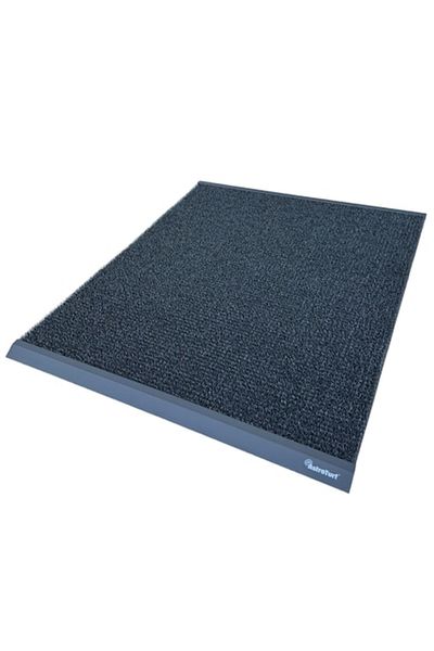 OPTIM DEKO Exterior Entrance Mat, Polyethylene, Gray, Finnturf with Included Rods, 100x90 cm