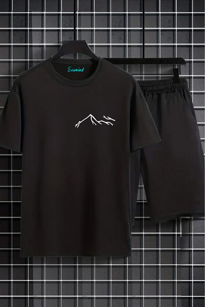 SevMode Σετ μπλουζάκι Unisex με στάμπα Mountain