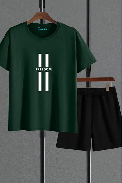 artı4 Freedom Printed Unisex Shorts T-Shirt Set