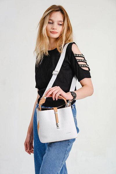 Just Polo Women's Long Cross Strap 3 Compartment Shoulder & Hand Bag