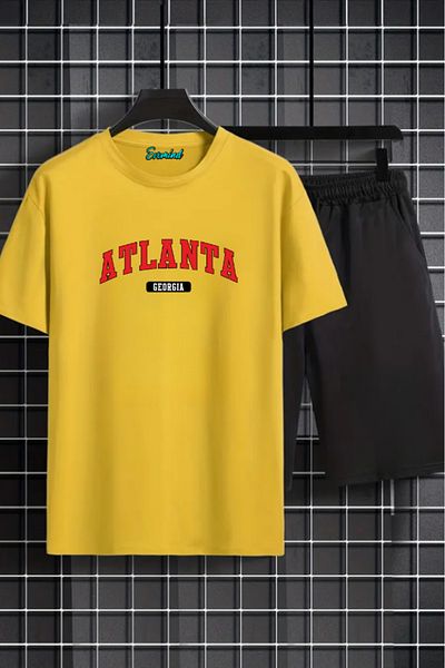 SevMode Σετ μπλουζάκι με στάμπα Atlanta Ga Unisex