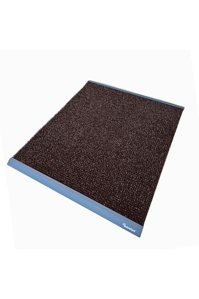 OPTIM DEKO Exterior Door Mat, Polyethylene, Brown, FinnTurf, 100x90 cm