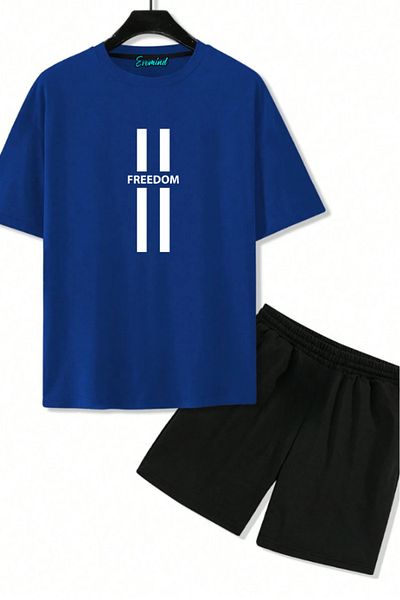 artı4 Freedom Printed Unisex Shorts T-Shirt Set