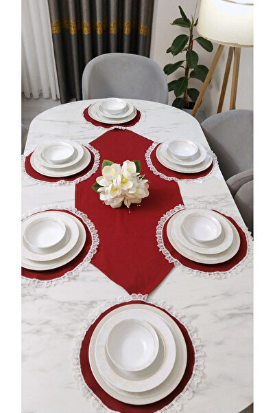 ruhefza DUCK KETEN KUMAŞ RUNNER SUPLA TAKIMI