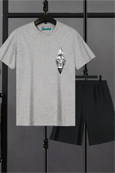 SevMode Σετ μπλουζάκι Unisex με στάμπα Lion