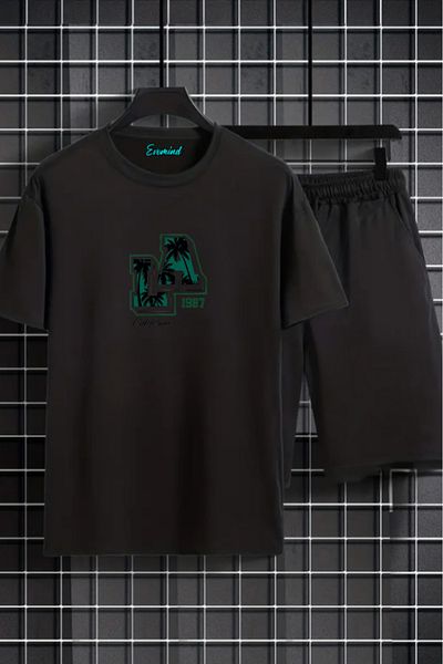 SevMode Σετ μπλουζάκι με στάμπα Los Angeles Unisex