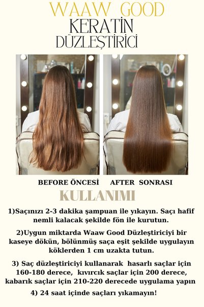 WAAW GOOD Straightening Strengthening Repair Collagen & Keratin Hair Care 210 ml 2-Piece Opportunity Pack