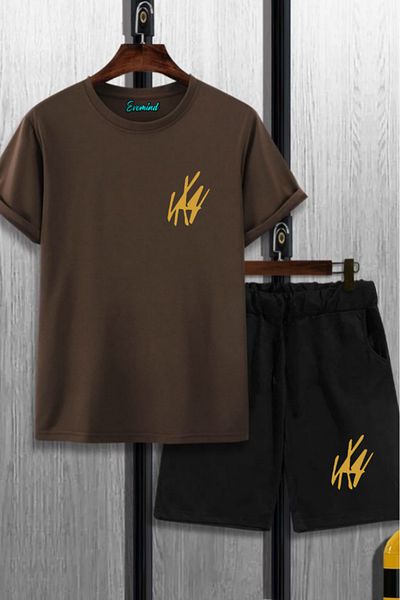 SevMode Shape Printed Unisex Shorts T-Shirt Set