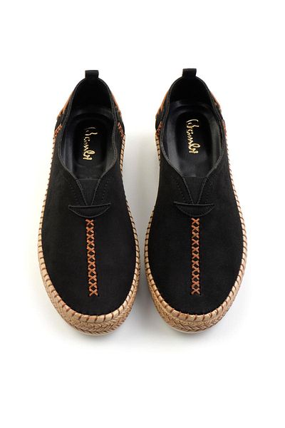 Bambi Espadrile de damă negre K01309210502