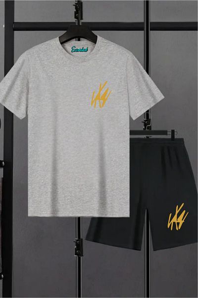 SevMode Σετ μπλουζάκι με στάμπα Unisex σορτς