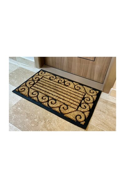 OPTIM DEKO Entrance Mat, Coconut Fiber and Rubber, RB 2598, 75x45x2 cm, Rectangular