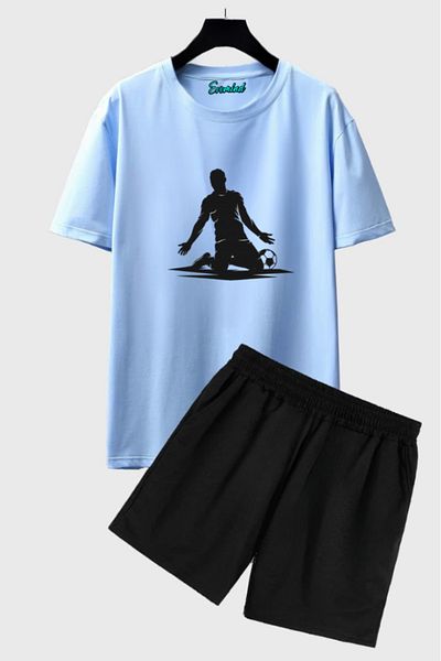 artı4 Football Player Printed Unisex Shorts T-Shirt Set