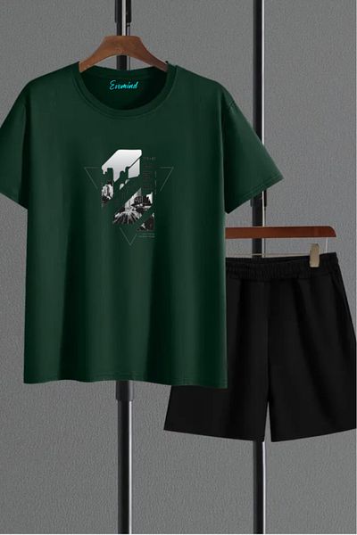 SevMode City Printed Unisex Shorts T-Shirt Set