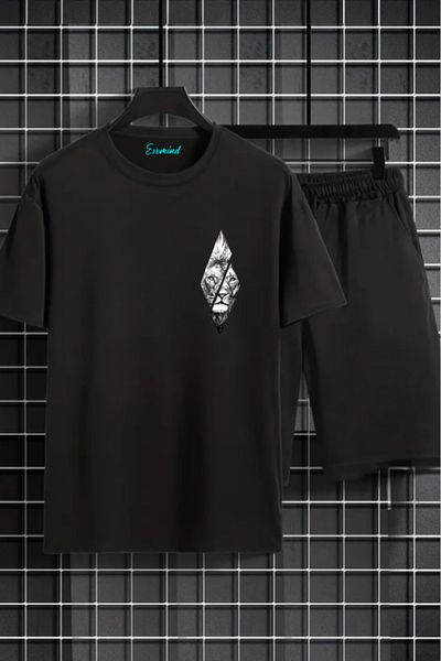 SevMode Σετ μπλουζάκι Unisex με στάμπα Lion