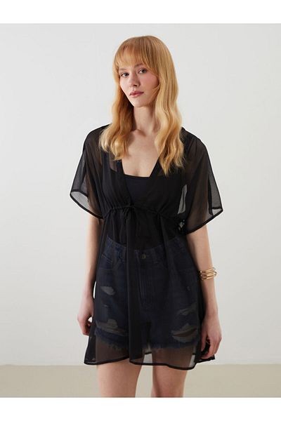 LC Waikiki Mini rochie de plajă cu guler Kacik sezon nou - S54245Z8