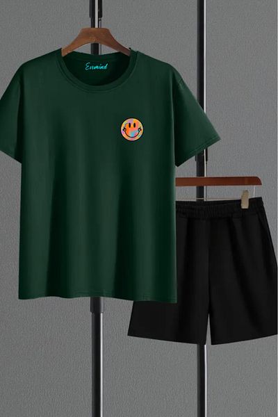 SevMode Σετ μπλουζάκι με στάμπα Emoji Unisex