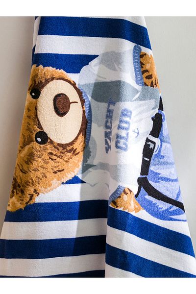 LC Waikiki Lcw Bear Teddy Printed Beach Towel 70X150 cm