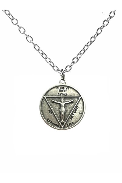 Yuchicly قلادة معدنية للرجال والنساء على شكل نجمة الصباح لوسيفر مع شكل الماعز...