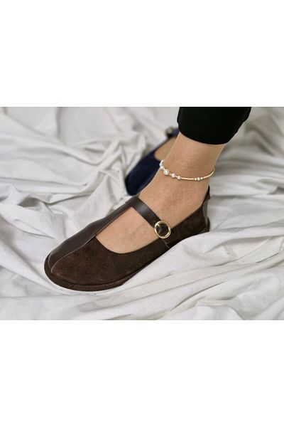 aayak&kabımofficial Elegant Women's Anklet with Pearl Detail – Stylish and Modern Foot Accessory