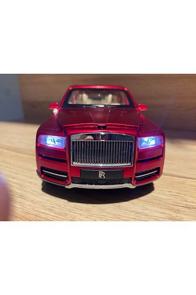 liss çarşı Rolls Royce Classic Metal Model Car with Sound and Light 23 cm Doors Luggage Hood Opening Realistic Appearance