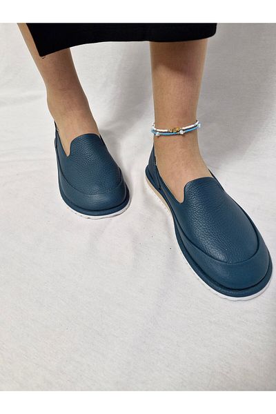 aayak&kabımofficial Blue Bead Detailed Women's Anklet – Elegant Summer Design