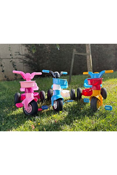 DF ToyShop 3 TEKERLEKLİ PLASTİK PEMBE İLK BİSİKLETİM