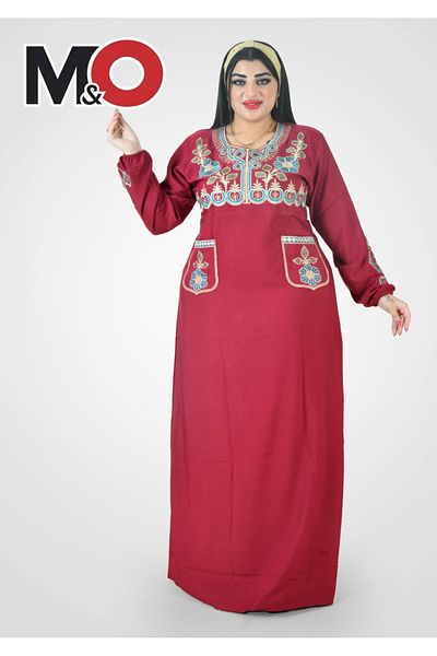 Genrise Embroidered reception jalabiya made of light and soft linen fabric that gives you a feeling of comfort and freshness