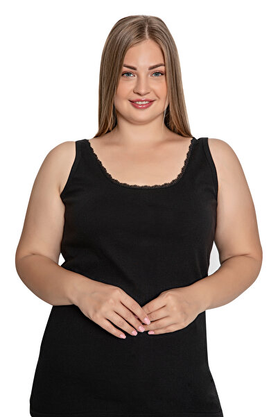 LÜXDRM - 2" Battal Size Ribbed Lace Tank Top