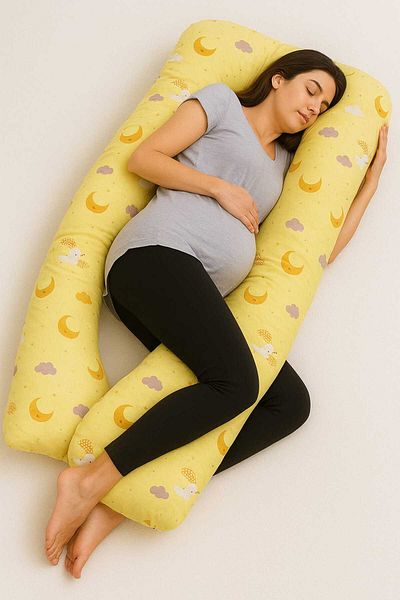 JULYA KİDS Pregnancy Pillow Supported Sleeping Breastfeeding Pregnancy Cushion Maternity Bed