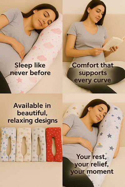 JULYA KİDS Pregnancy Pillow Supported Sleeping Breastfeeding Pregnancy Cushion Maternity Bed