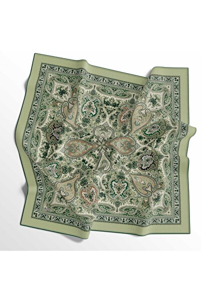 İpekal Eșarfă din bumbac moale - 05402-0109 90 X 90 Verde deschis - 04