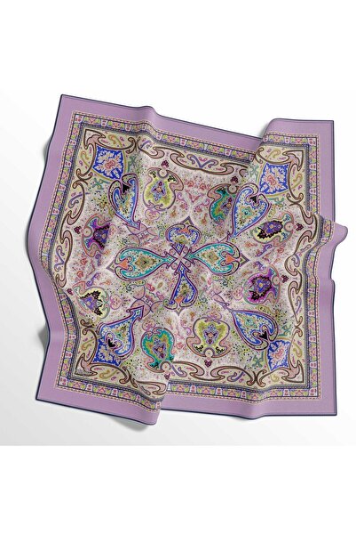 İpekal Μαλακό βαμβακερό κασκόλ - 05403-1018 90 X 90 Μωβ - 13