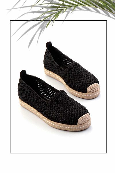 Bambi Black Women's Espadrille K01117011216