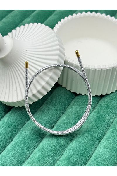 ilvesa shop Complete Magnet Adjustable Gray Glitter Rope Bracelet and Anklet Model