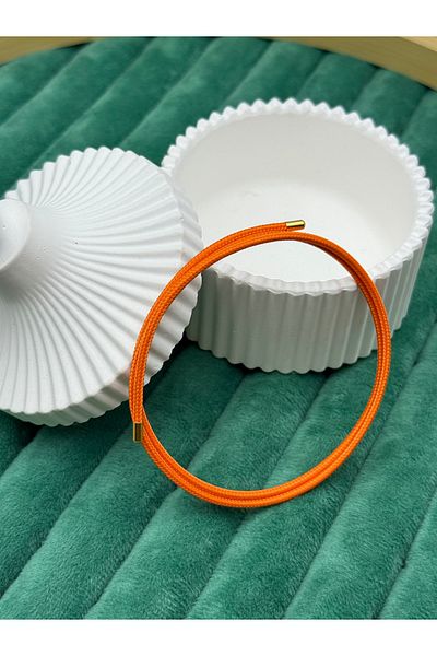 ilvesa shop Complete Magnet Adjustable Orange Rope Bracelet and Anklet Model