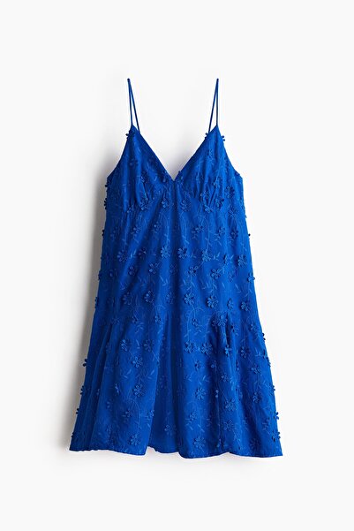 H&M Aplikeli ve Pamuklu Elbise