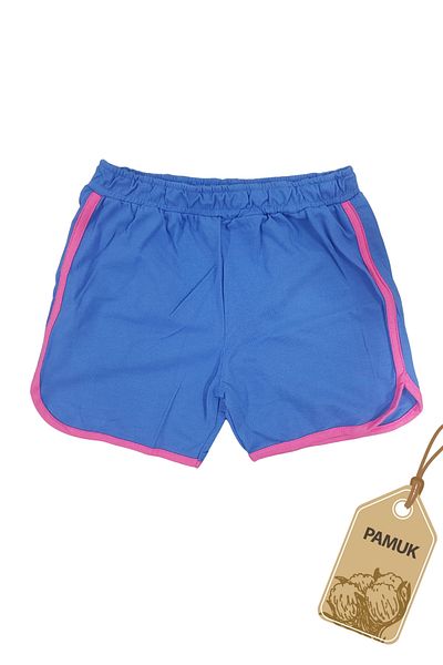difa kids Sports Design Summer Casual Blue Girls/Boys Shorts T-Shirt Set