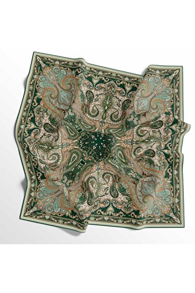 İpekal Eșarfă din bumbac moale - 05405 90 x 90 Verde - 02