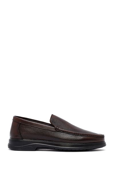 Derimod Men's Brown Leather Comfort Loafer 25Sfd6763Ft