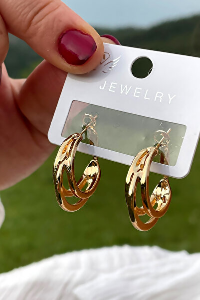 TAKIPORT حلق ذهبي ثلاثي