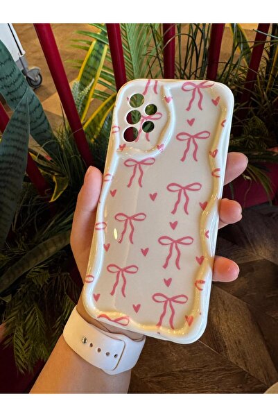 KILIF STORE حافظة هاتف سامسونج A73 ذات القوس الكبير باللون الوردي