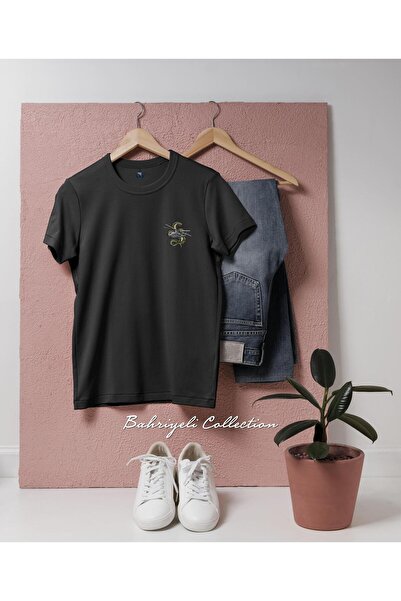 Bahriyeli Collection تي شيرت للجنسين بتصميم هليكوبتر كوبرا وكوبرا للجيب