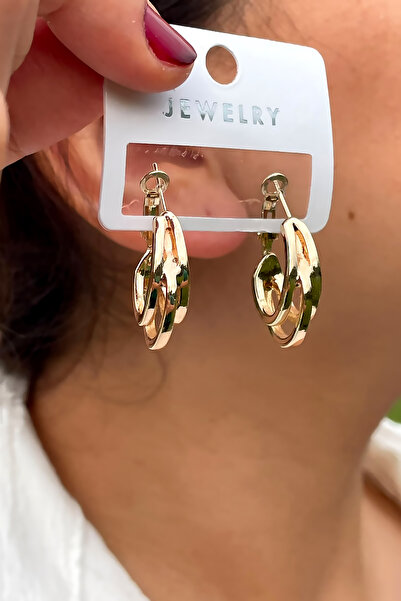 TAKIPORT حلق ذهبي بتصميم أنيق