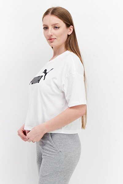 Puma Women Sportswear Fit Short Sleeves Training Top, White